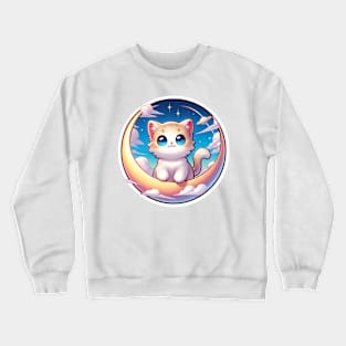 cat portrait t-shirt Crewneck Sweatshirt